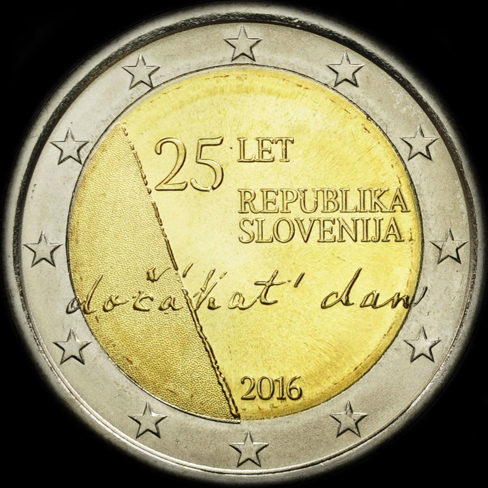 Slovnie 2016 - 25 ans d'Indpendance de la Rpublique de Slovnie - 2 euro commmorative