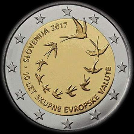 Slov�nie 2017 - 10 ans de l'introduction de l'euro en Slov�nie - 2 euro comm�morative