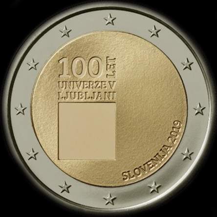 Slovénie 2019 - 100 ans de l'Université de Ljubljana - 2 euro commémorative