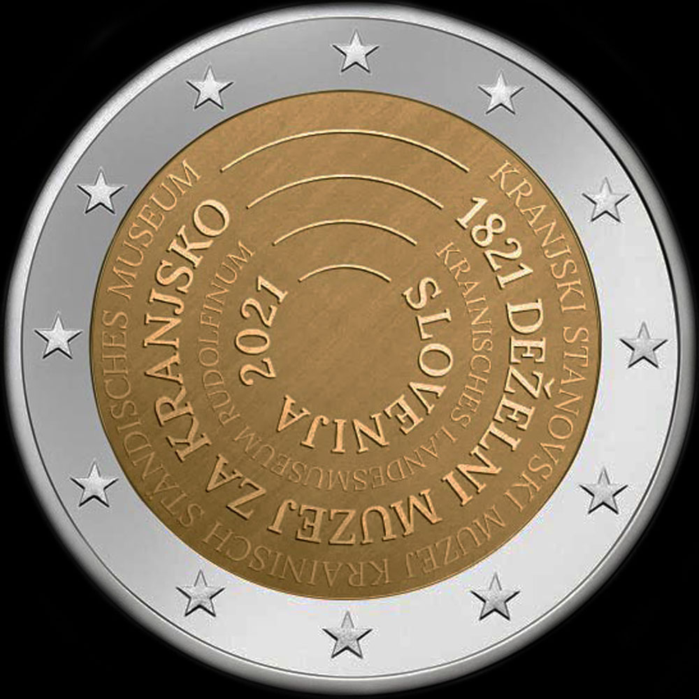 Slov�nie 2021 - 200 ans du Mus�e National de Carnolia - 2 euro comm�morative