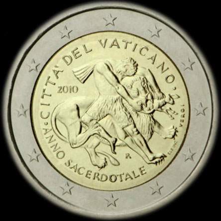 Vatican 2010 - Année Sacerdotale - 2 euro commémorative