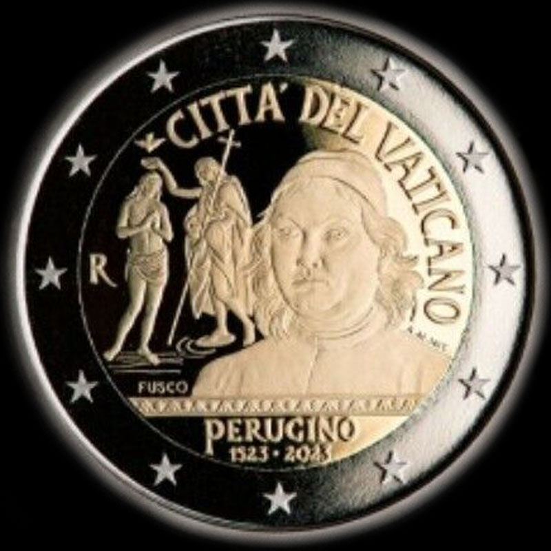 Vatican 2023 - 500 ans de la mort de Pietro Perugino - 2 euro comm�morative