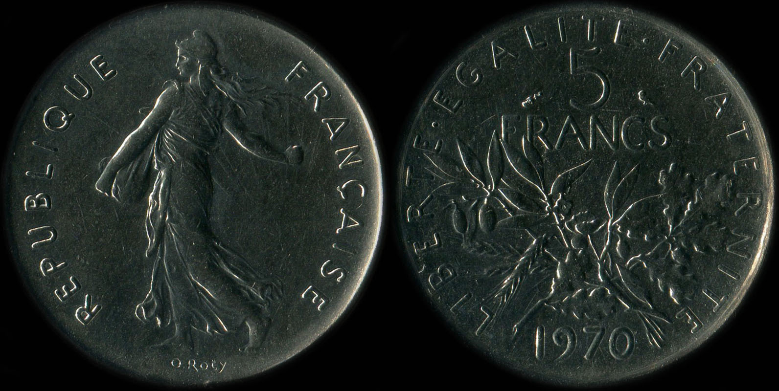 Pièce de 5 francs 1970 Semeuse cupro-nickel