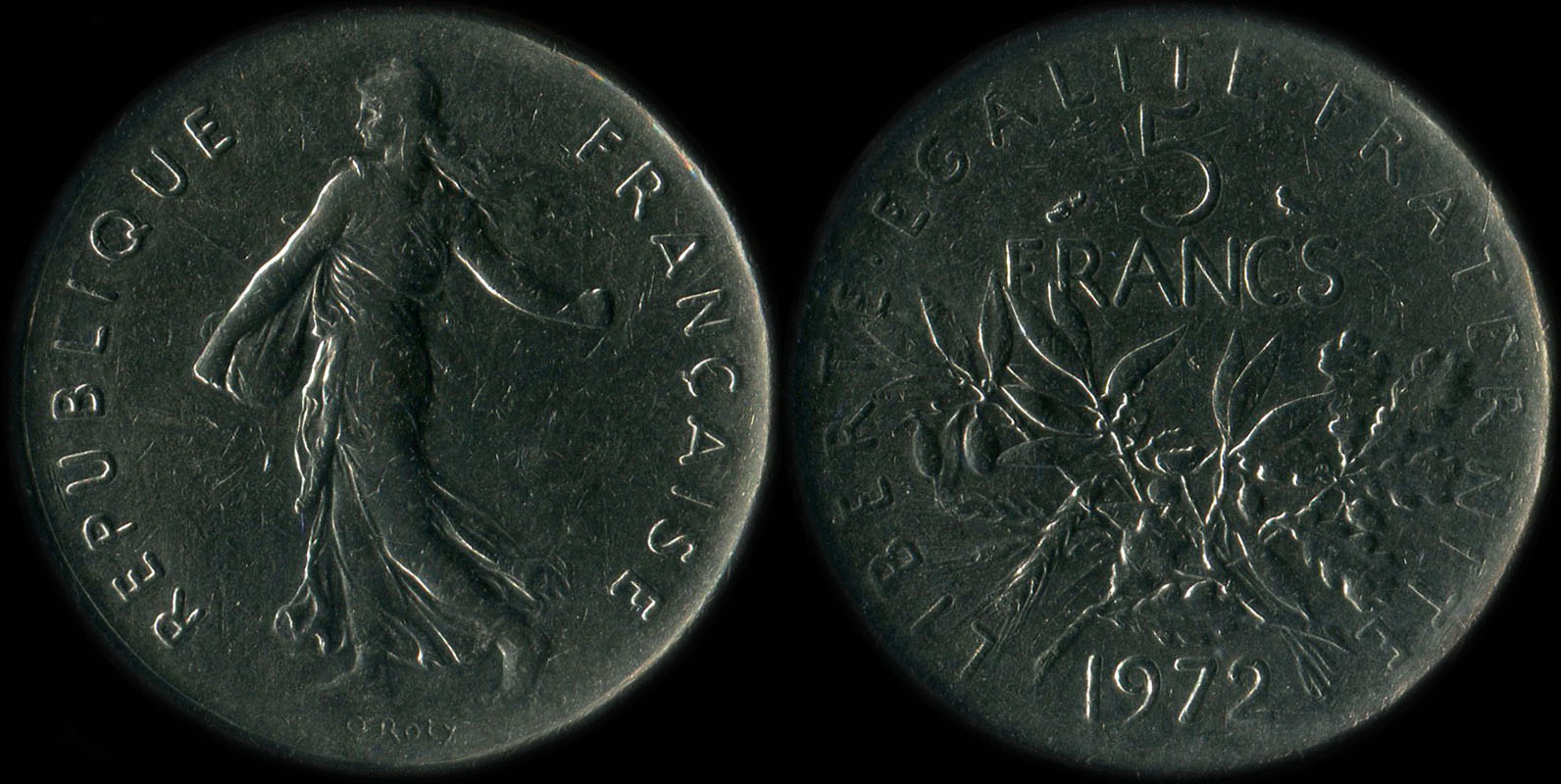 Pièce de 5 francs 1972 Semeuse cupro-nickel