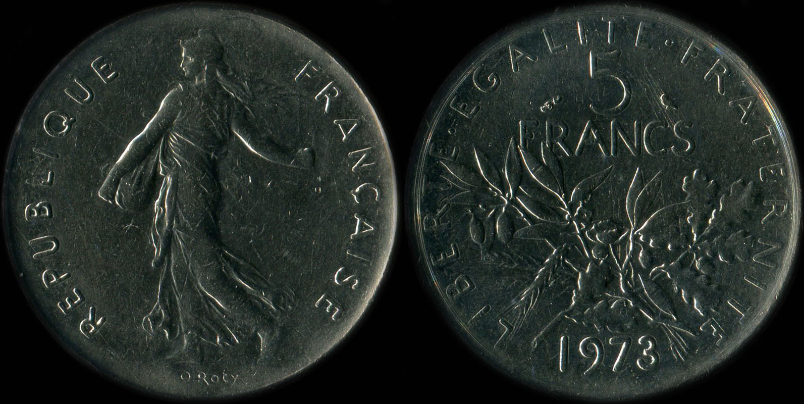 Pi�ce de 5 francs 1973 Semeuse cupro-nickel