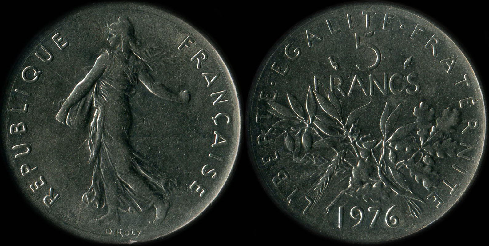 Pi�ce de 5 francs 1976 Semeuse cupro-nickel