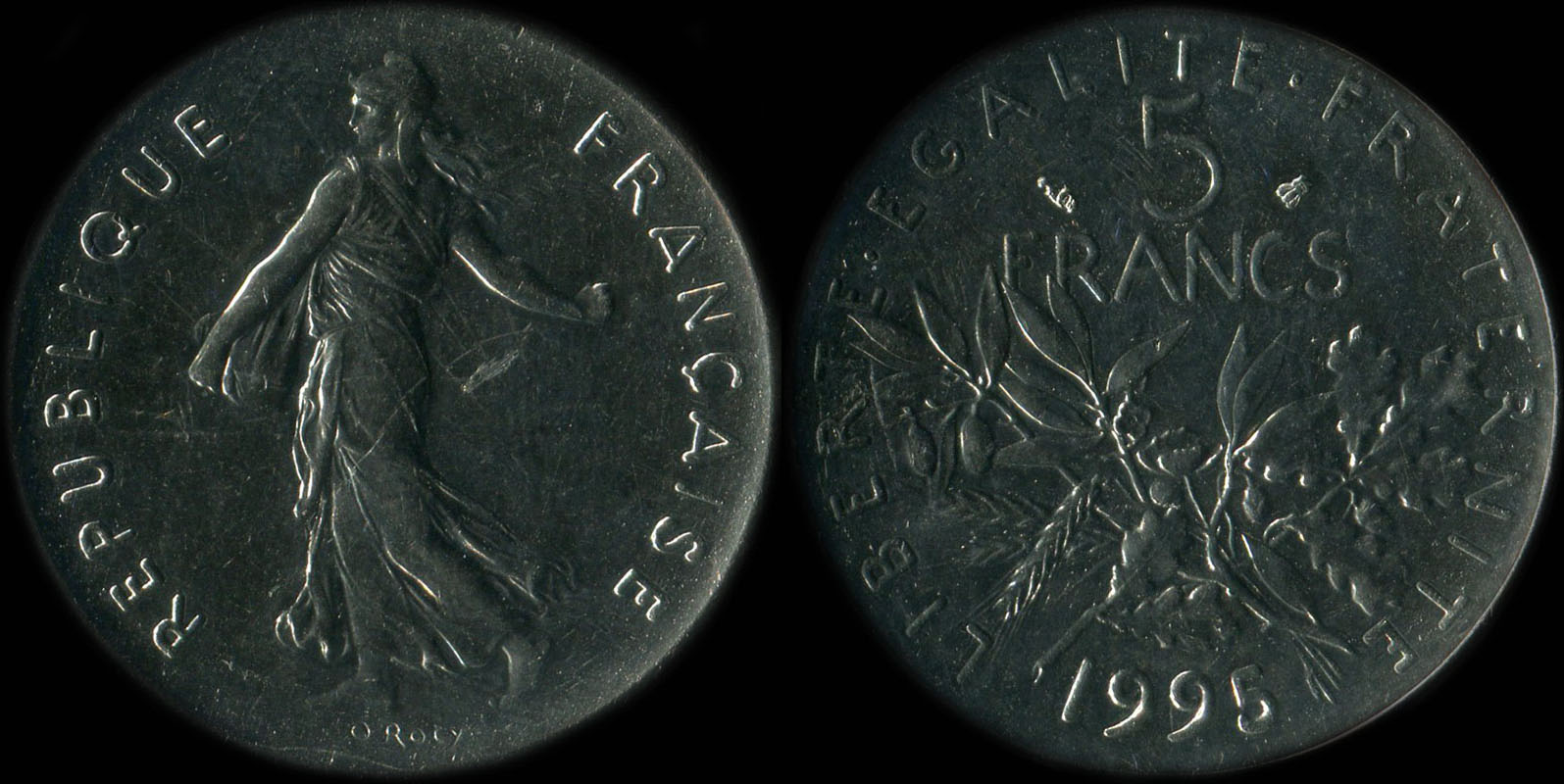 Pièce de 5 francs 1995 Semeuse cupro-nickel