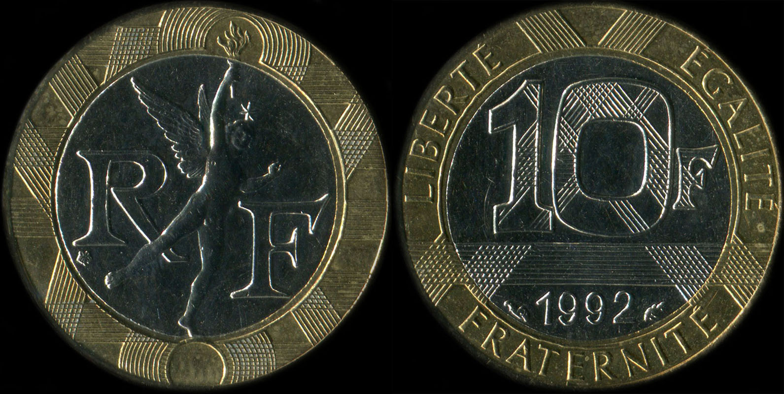 Pi�ce de 10 francs G�nie 1992