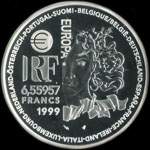 Pi�ce de 6,55957 francs 1999 - Europa - Art Roman - Xe-XIIe si�cle - revers
