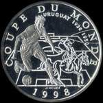 Pièce de 10 francs 1996 - Coupe du Monde 1998 - Uruguay - avers