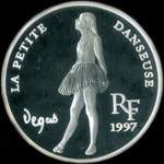 Pi�ce de 10 francs - 1 � euro - 1997 - Tr�sors des Mus�es d'Europe - La Petite Danseuse d'Edgar Degas (Tate Gallery � Londres) - avers