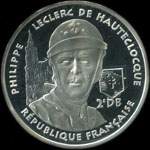 Pièce de 100 francs 1994 - Philippe Leclerc de Hautecloque - Serment de Koufra 2 mars 1941 - avers