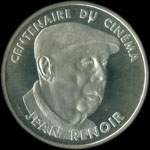 Pi�ce de 100 francs 1995 - Centenaire du Cin�ma - Jean Renoir - avers