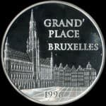 Pi�ce de 100 francs - 15 euro - 1996 - La Grand'Place de Bruxelles - avers