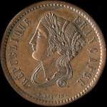 Pi�ce de 10 centimes 1848 - Concours de Boivin - cuivre avec revers de type A - avers