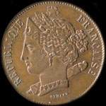 Pi�ce de 10 centimes 1848 - Concours de Domard - cuivre avec revers de type A - avers
