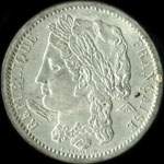 Pièce de 10 centimes 1848 - Concours de Farochon - etain - avers