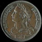 Pièce de 10 centimes 1848 - Concours de Montagny - cuivre - avers