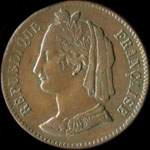 Pi�ce de 10 centimes 1848 - 3�me Concours de Rogat - cuivre - avers