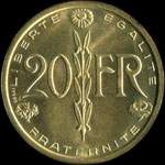 Pièce de 20 francs 1950 - Concours de Simon - revers