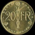 Pi�ce de 20 francs 1950 - Concours de Simon - revers