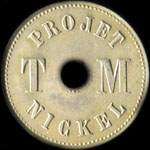 Pi�ce de 1 - Projet TM nickel (Th�odore Michelin) - nickel - revers