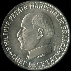 Fausse pi�ce de 10 francs 1943 Concours de Bazor/V�zien - avers