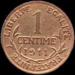 Pièce de 1 centime Dupuis 1911