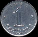 Pièce de 1 centime Epi 1963