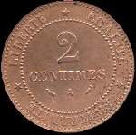 Revers pi�ce 2 centimes C�r�s 1895A
