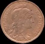 Avers pice 2 centimes Dupuis 1914