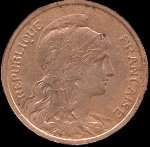 Avers pi�ce 2 centimes Dupuis 1914
