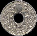 Avers pièce 5 centimes Lindauer grand module 1917