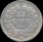 Pi�ce de 25 centimes Louis-Philippe I Roi des fran�ais - 1847A - revers