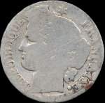 Pi�ce de 50 centimes C�r�s gouvernement de D�fense nationale - 1871A - avers