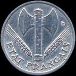 Pièce de 50 centimes Bazor Etat français - Travail Famille Patrie - 1942 - avers