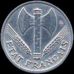 Pi�ce de 50 centimes Bazor Etat fran�ais - Travail Famille Patrie - 1942 - avers