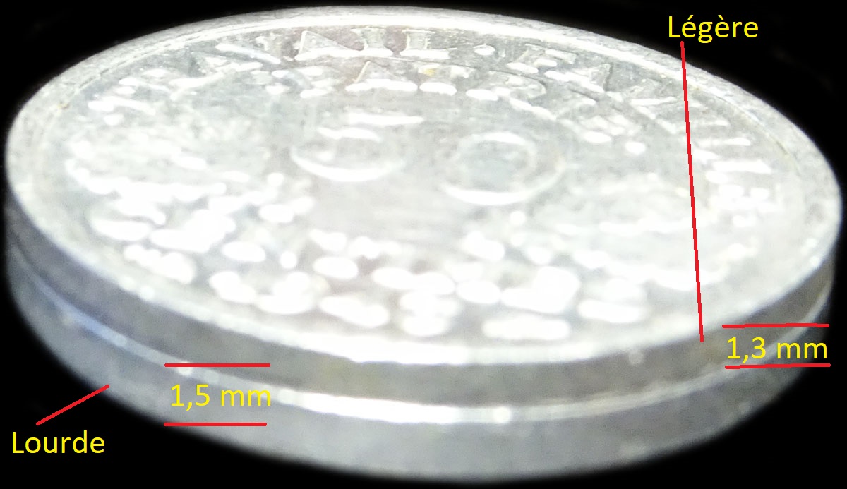 Variante lourde de 50 centimes 1943 Francisque par Bazor