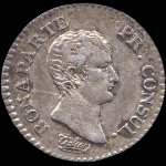 Pièce de 1/4 franc Bonaparte Premier Consul An 12A - avers