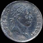 Pièce de 1/2 franc Napoléon Empereur - Empire français - 1812A - avers