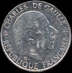 Pièce de 1 franc Charles De Gaulle - République française - Liberté Egalité Fraternité - 1988 - avers