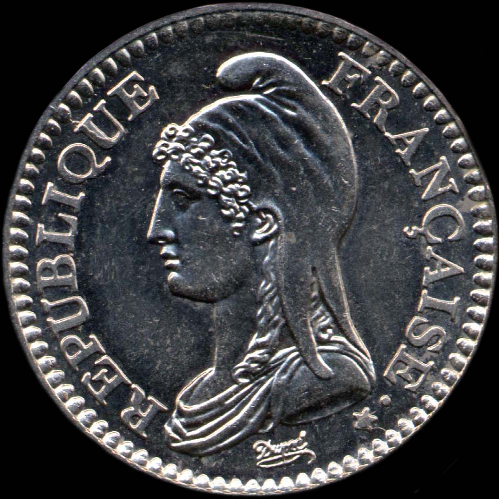 Faute sur le U de R�publique sur 1 franc R�publique 1992