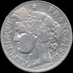 Pièce de 2 francs Cérès 1887A - République française - avers