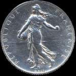 Pièce de 2 francs Semeuse 1919 - République française - avers