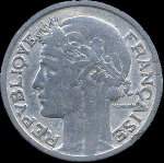 Pièce de 2 francs Morlon aluminium 1941 Etat français - République française - avers