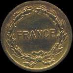 Pièce de 2 francs France Libre 1944 frappée à Philadelphie - avers