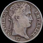 Pi�ce de 5 francs Napol�on Empereur t�te laur�e 1808B - R�publique fran�aise - avers