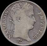 Pièce de 5 francs Napoléon Empereur tête laurée 1812M - Empire français - avers