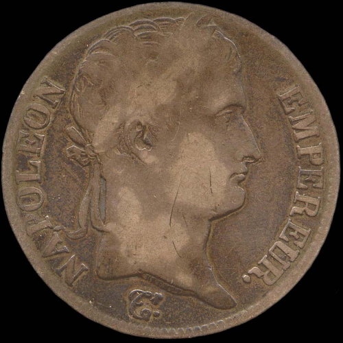 Faux d'�poque en bronze de 5 francs 1813A - avers