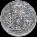 Pi�ce de 5 francs Louis XVIII Roi de France buste habill� 1814M - revers